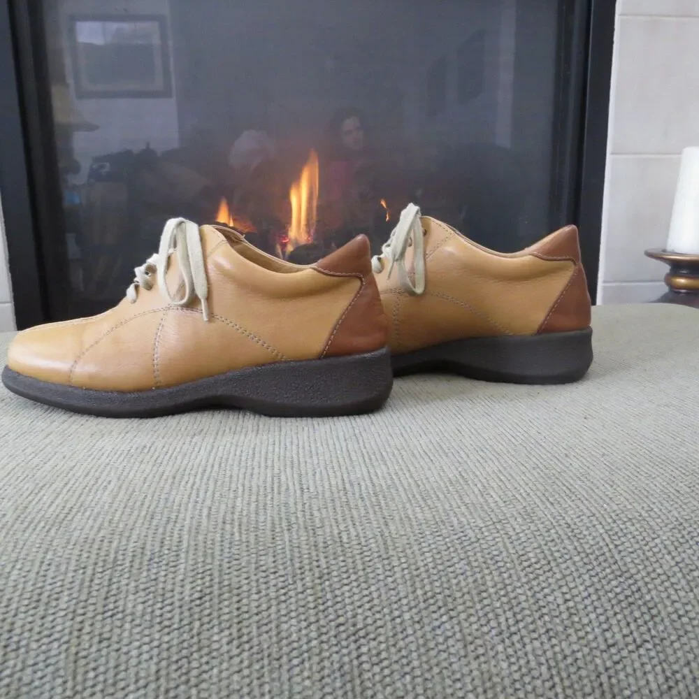 Hispanitas "El Corte Ingles" leather lace-up comfort shoes Size 6 EUC - Picture 4 of 5